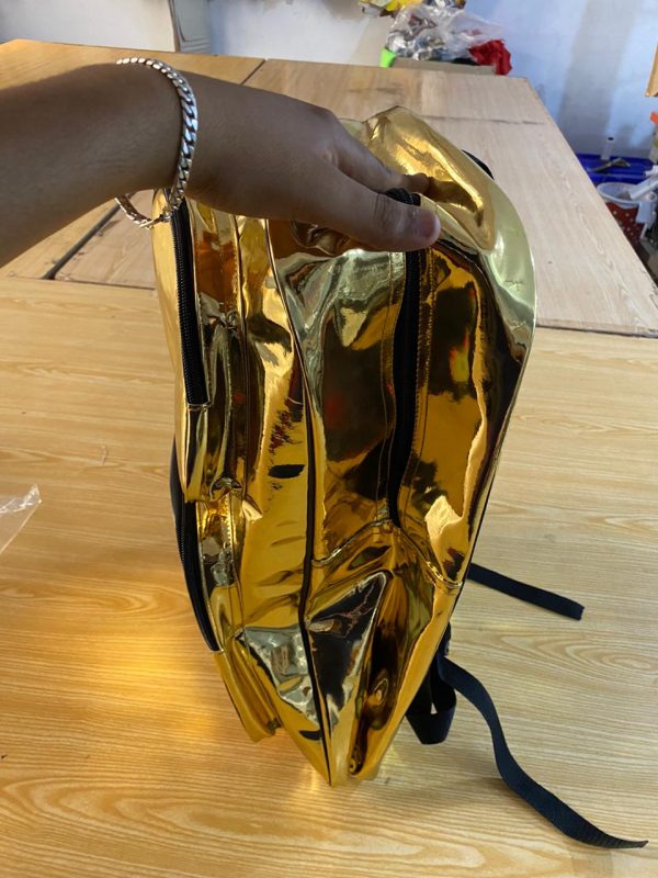 Gold Shiny Sports Backpack
