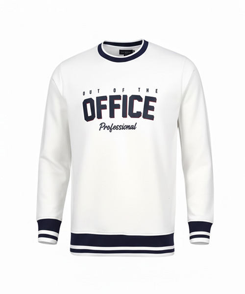 White Graphic Crewneck Sweatshirt