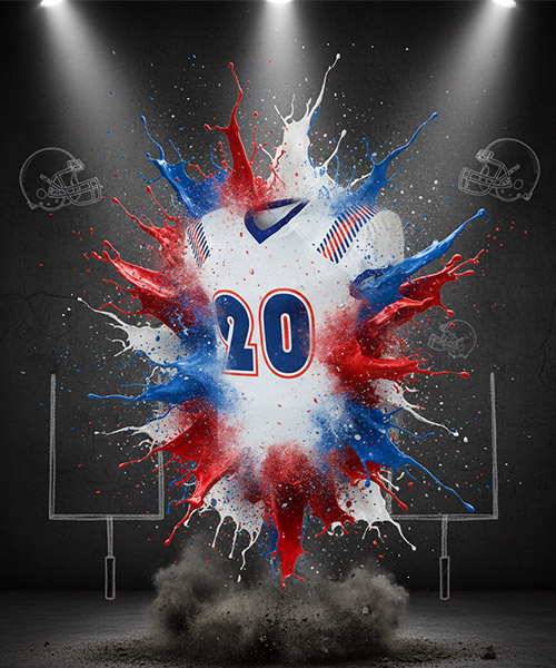 Classic Striped Shoulder Design